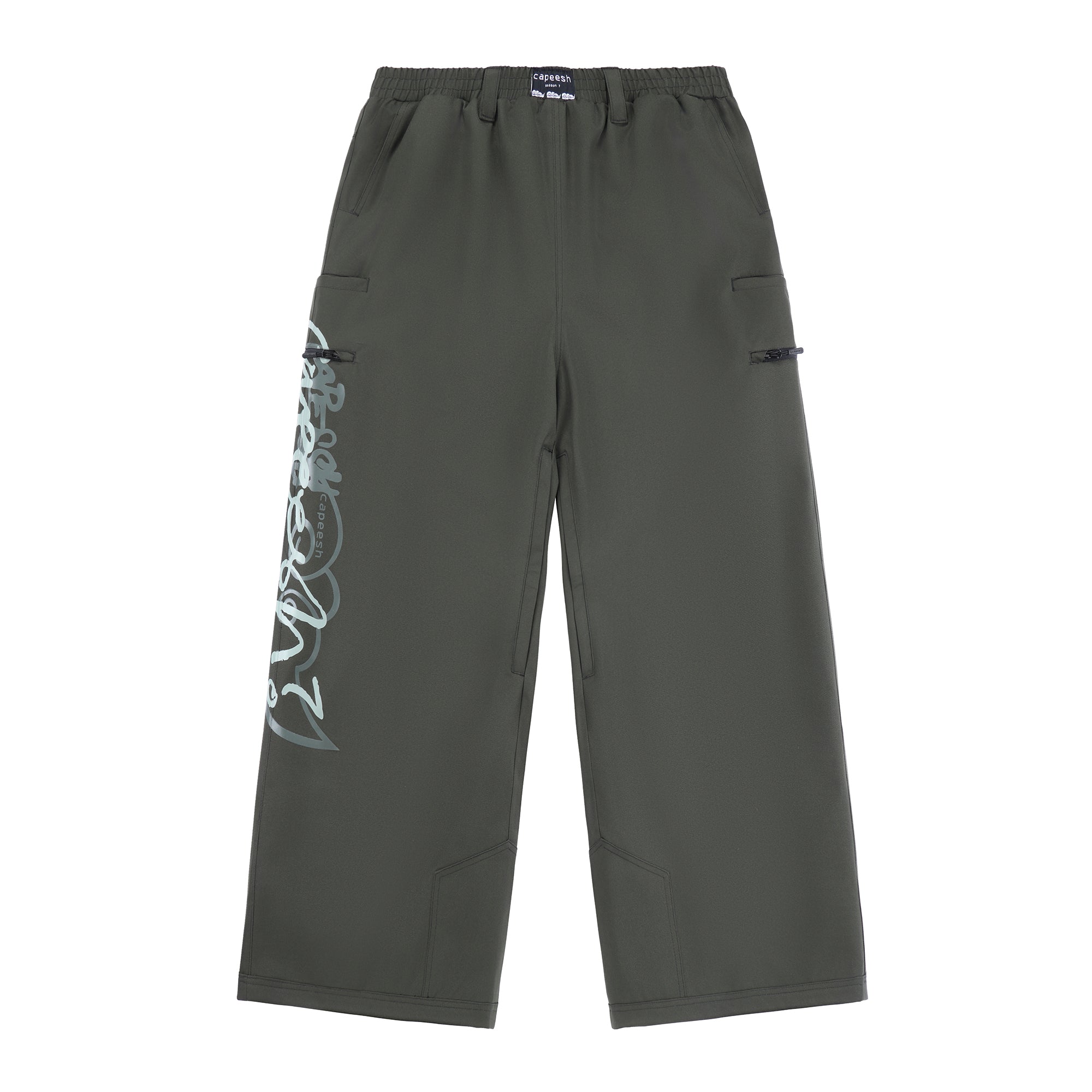 deconstructed pantaloni - dark olive