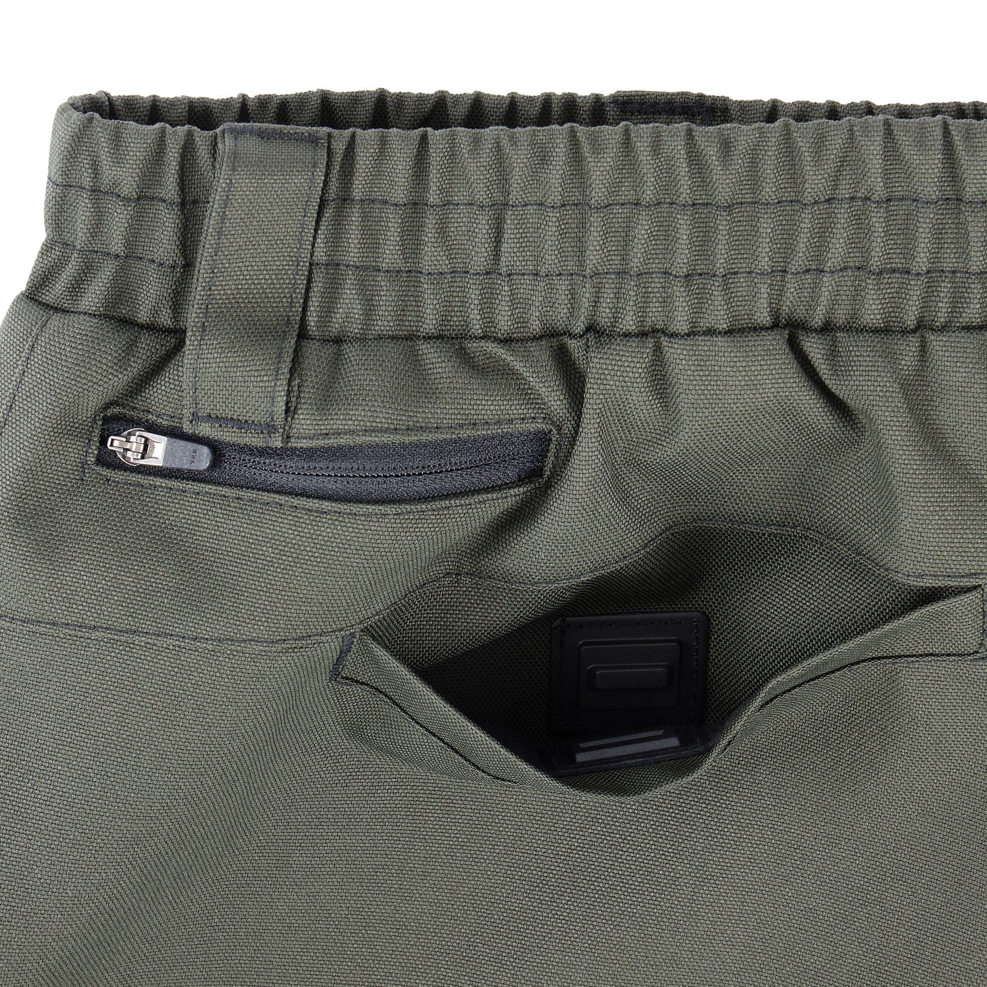 deconstructed pantaloni - dark olive