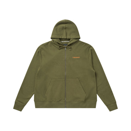zip hoodiy - olive